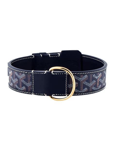 goyard dog collar resale|blue goyardine dog collar.